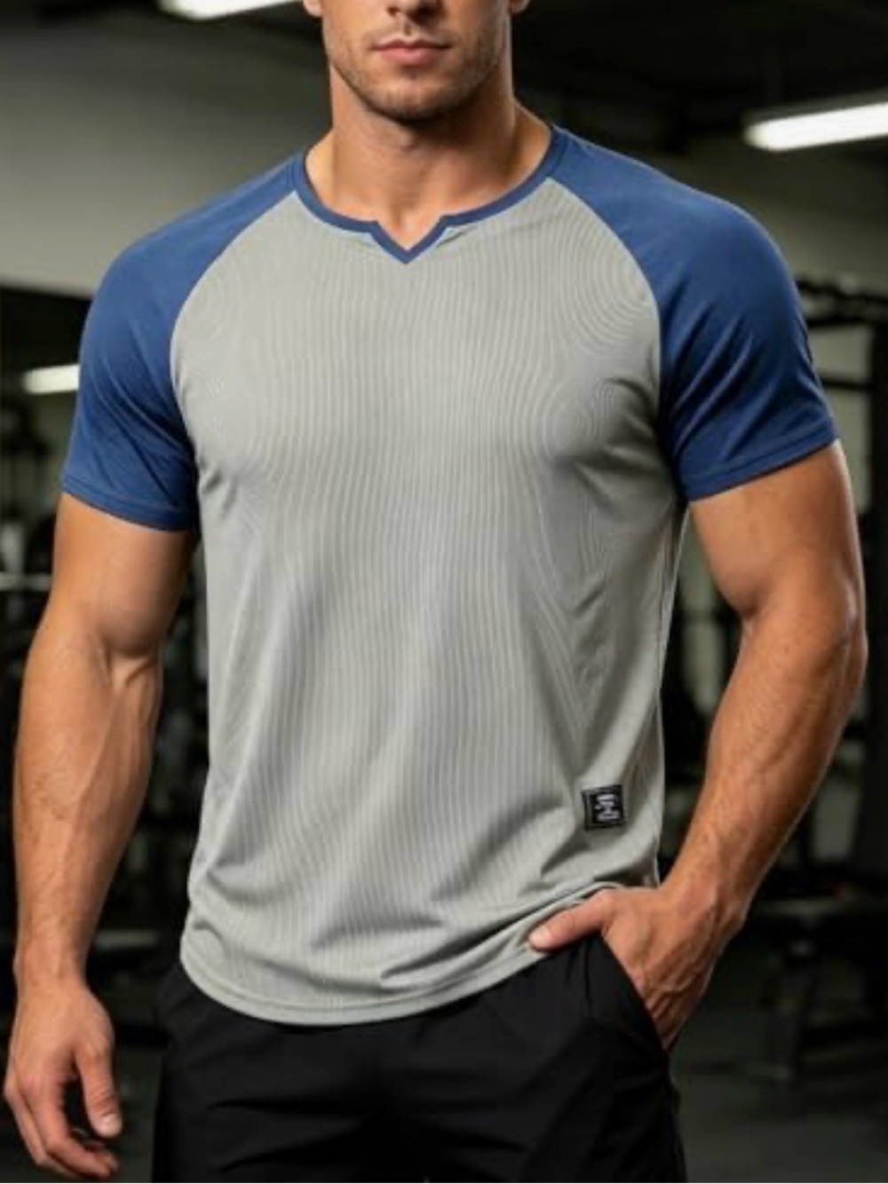 Mens Muscle Slim T Shirt